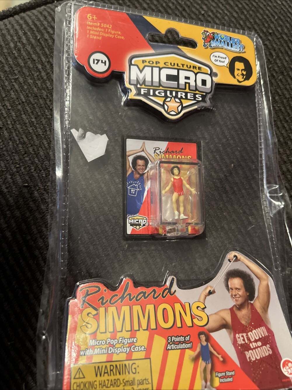 Worlds Smallest Richard Simmons Pop Culture Micro Figure Red